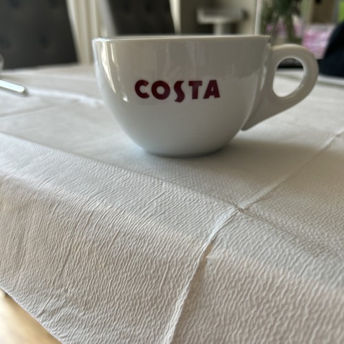 Costa coffee white red ceramic - costa,