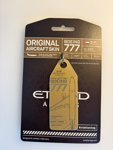 Aviationtag gold etihad boeing - aviationtag,