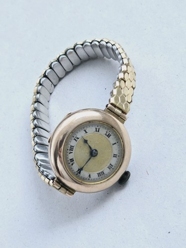 Vintage 9ct gold buren ladies - gold,