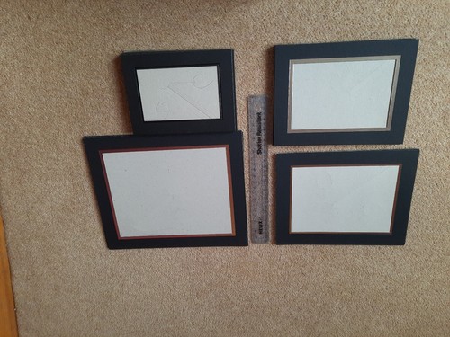 Black picture frame mounts - black,