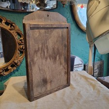 Vintage Wood Recipe Writing Box Kitchen Wall Mounted Hanging Board  Rustic Tray