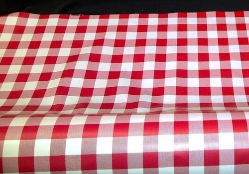 Red white gingham - red/white,