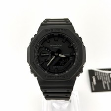 NEW Casio G-Shock GA-2100-1A CasiOak Black Carbon Octagon 200M Slim Sport Watch