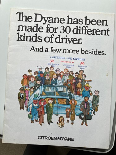 Citroen dyane brochure 1973 - brochure,