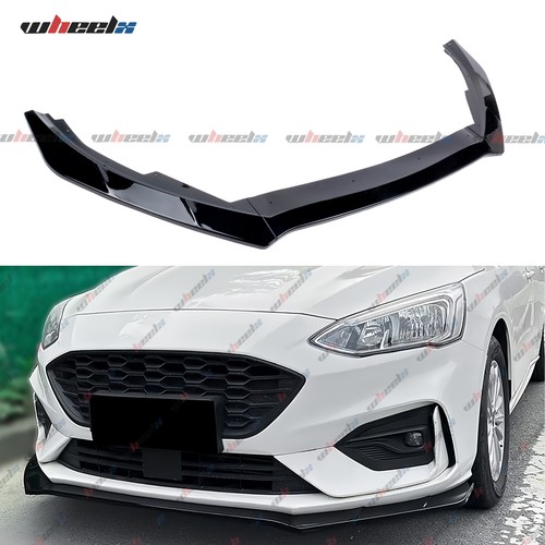 Gloss black front splitter - front,