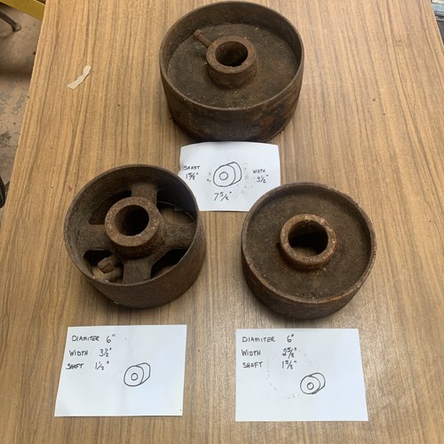 Flat belt pulleys line - x,