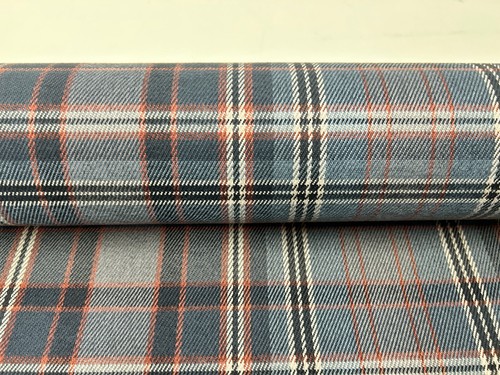 Woolen check fabric - , upholstery