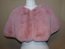 Quiz Faux fur shrug Cape Blush