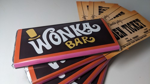 Willy wonka chocolate - 5, bar