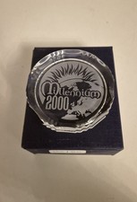 Tutbury Crystal Limited Edition 441/500 MILENNIUM 2000 Paperweight Original Box