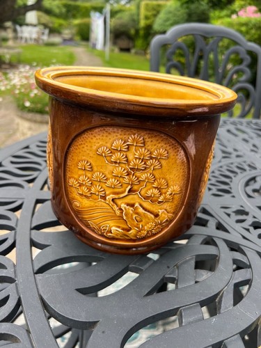 Sylvac brown plant pot planter - plant,