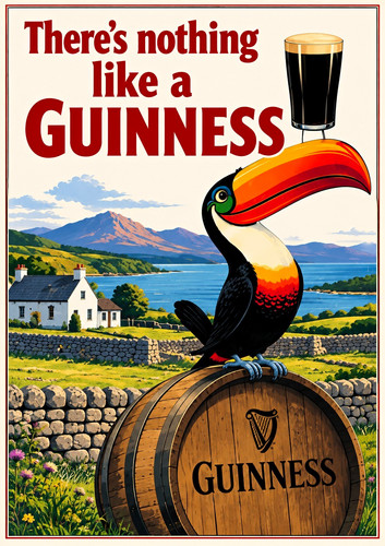Guinness toucan vintage - guinness,
