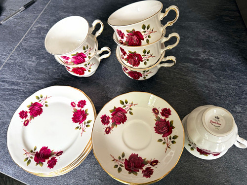 Queen anne bone china - bone,