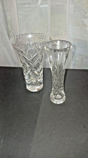 2 x Vintage Clear Crystal
