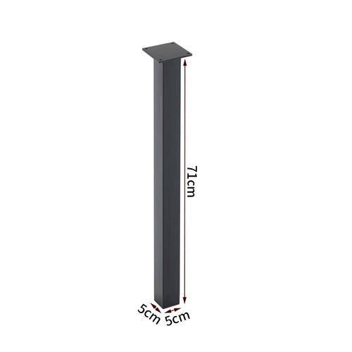 Metal tube table legs - 4x,