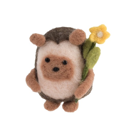 Hedgehog needle felting craft - felting,