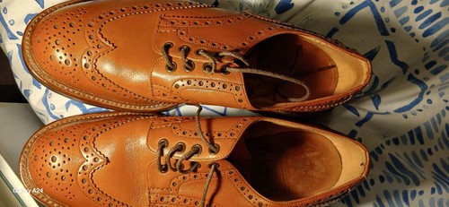 Tricker bench made tan shoes - tan,