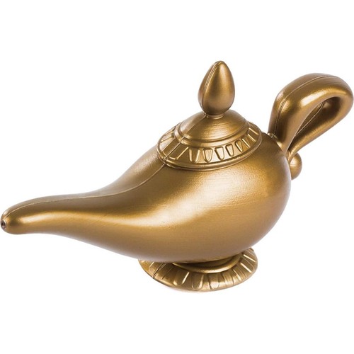 Genie magic lamp gold 23cm - genie,
