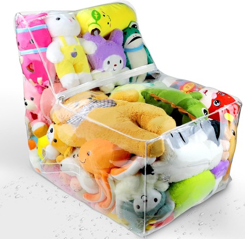 Clear stuffed animal bean bag - stuffed,