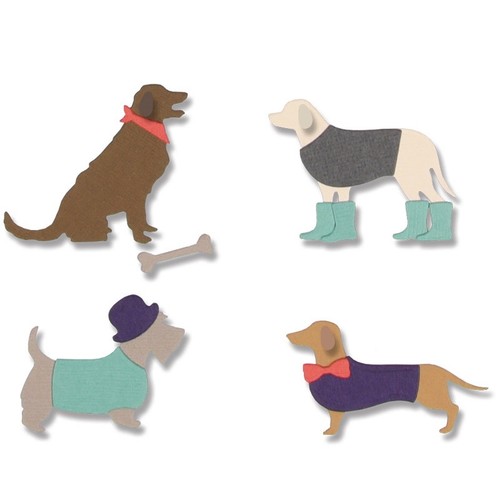 Country canines 10pc sizzix - country,