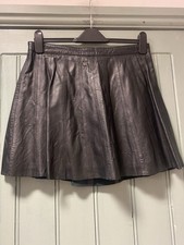 Ladies Black Leather Skirt