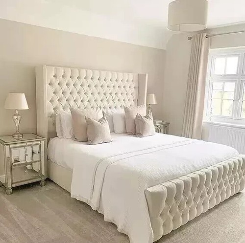 Ottoman bed winged plush - ottoman,