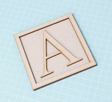 Wooden Flat Block Letters Toy