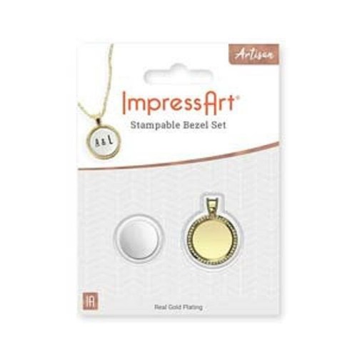 Gold plated small circle - gold,