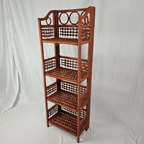 Vintage wicker rattan folding - vintage,