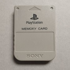 Grey Official PS1 Memory Card - Sony PlayStation One Tested Genuine SCPH-1020 14