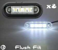 6x Flush Fit Led White Clear