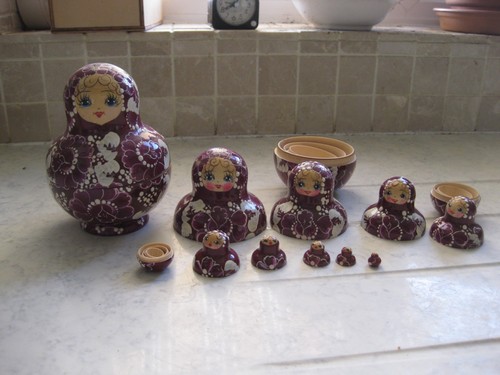 Set nesting dolls - 10,