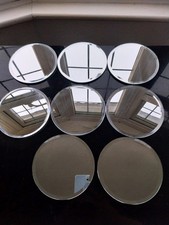 8 x Round Glass Mirror