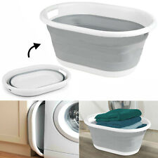 LARGE POP UP FOLDING COLLAPSIBLE LAUNDRY BASKET SPACE SAVING CLOTH WASHING BIN