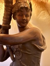 Large art nouveau figural - art,