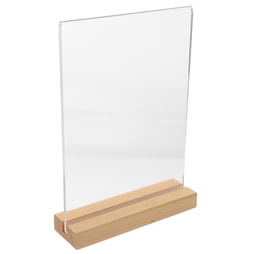 Table display stand wood menu - table,