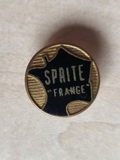 Vintage enamel Sprite Caravan Camping France Car buttonhole lapel badge