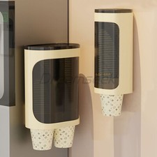 Cup Holder Dispenser Disposable Paper Cups Storage Organizer Rack Wall Mounted