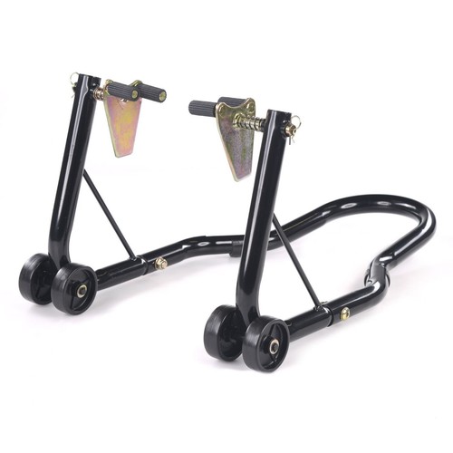 Motorcycle front paddock - front, stand