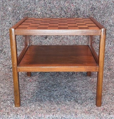 Teak chess coffee table - chess, a.h
