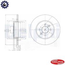 2x BRAKE DISC BG3992 FOR