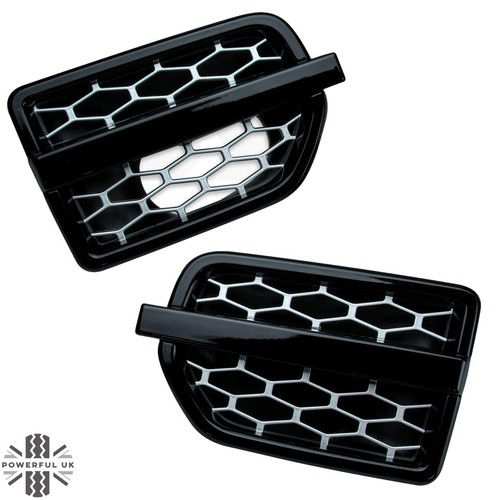 Side vents black - side, black+silver
