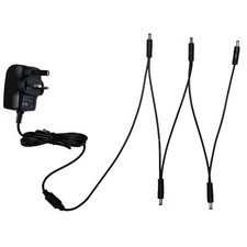 9V GUITAR EFFECTS PEDAL POWER SUPPLY & 5 WAY DAISY CHAIN FOR T-REX 3 4 5