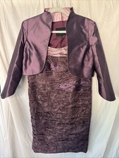 Luis Civit Mother of The Bride 2 Piece Dress and Bolero Jacket Size 14 Worn Once