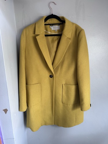 Hobbs yellow wool mix coat - mix,