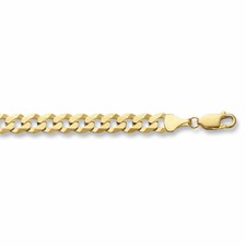 9ct Gold Flat Curb Bracelet
