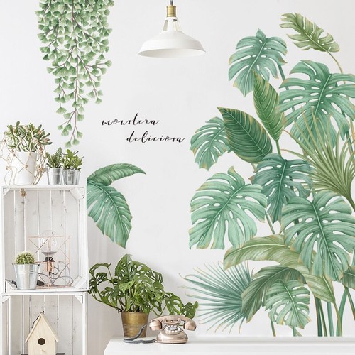 Tropical leaves wall decals - leaves,
