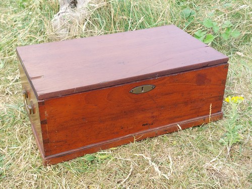 Antique mahogany box x - antique, 18"