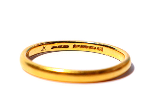 Antique 1937 22ct yellow - antique,