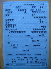 1 x  Letraset Upp/Low/Num